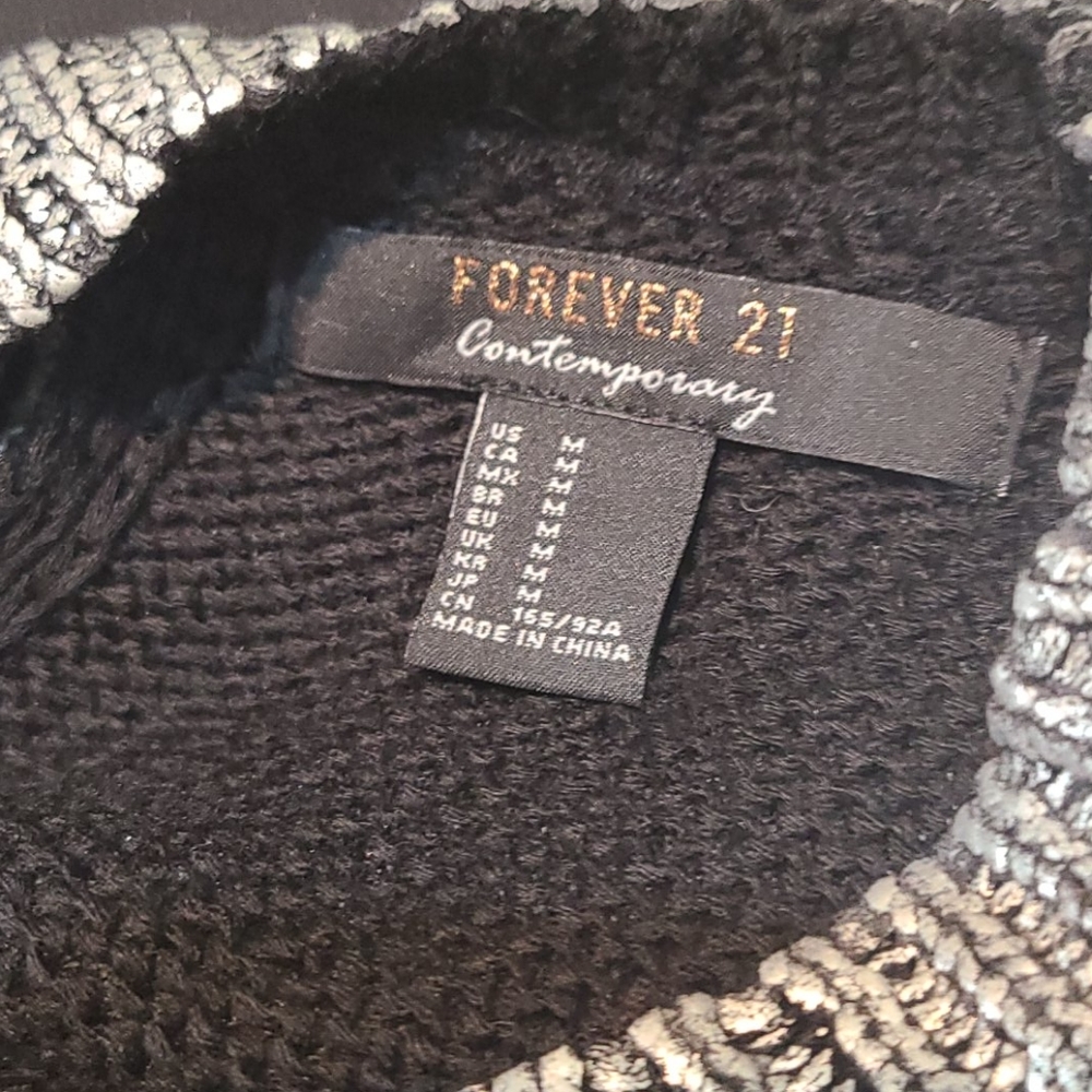 Forever21 Silver Top - Picture 3 of 3